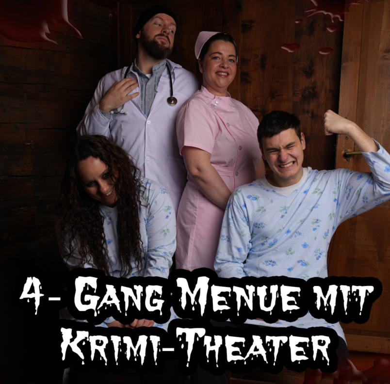 Mord „Z“Nacht: 4-Gang Menü mit Krimi-Theater